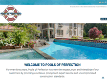 Tablet Screenshot of poolsofperfection.com